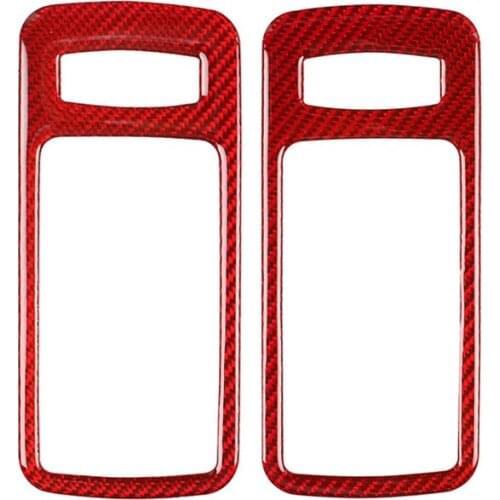 Fit For Ford Old Mustang carbon fiber door handle carbon fiber 2009-2013 modified accessories interior red car accessories