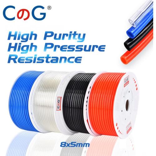 1/2/3/5/10/20/80Meters Pneumatic Hose PU Pipe 8x5 Air Line Tube for Compressor High Pressure Polyurethane Hose