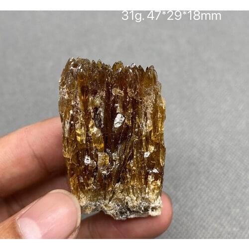 Natural Stone Amber Calcite Mineral Crystal Specimen Home Decoration From Guizhou China