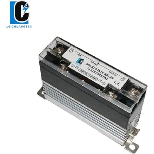 25A Industrial relay DIN rail mount solid state relay AC- AC SSR with heatsink,slim SSR LeiChuang TEC new