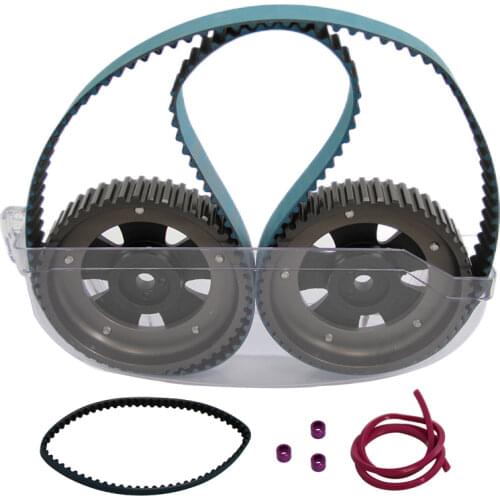 Racing Timing Belt w/Balance+ Cam Gear+Cam Cover Fits For EVO 1-3 Eclipse DSM 4G63