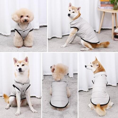 M-5XL Pet Dog Clothes Light Cotton Clothing Winter Warm Pet Jacket for Small Medium Large Dogs Puppy