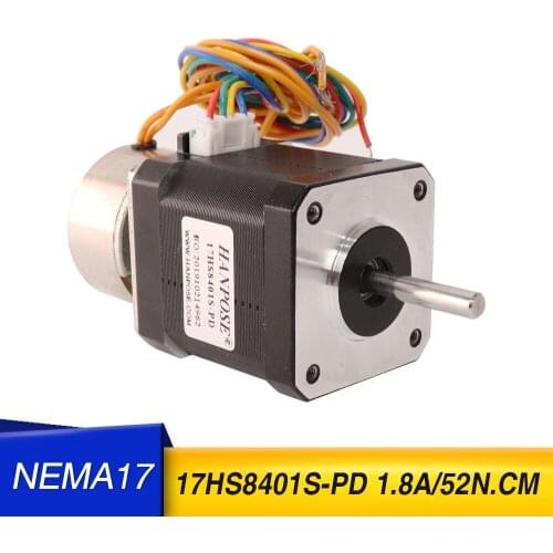 5pcs nema17 stepper motor 17HS8401S-PD power off brake 12v-24v two-phase stepping motor with brake set 52N.cm for 3d cnc
