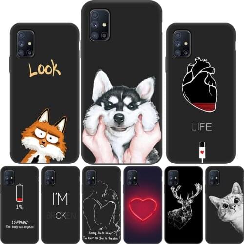 DIY Painted Case For Samsung Galaxy M51 Case Silicon Phone Fundas For Samsung M31S M30 M30s M31 M 51 31 30 Cover Soft TPU Bumper