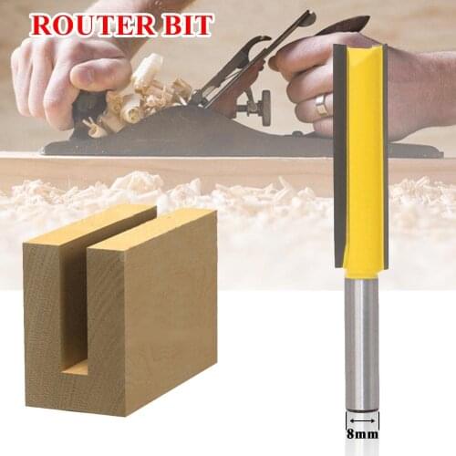 8 Shank Lengthened Straight Router Bit Lengthened Straight Knife Flush Trim Pattern Router Bit Knife For Wood