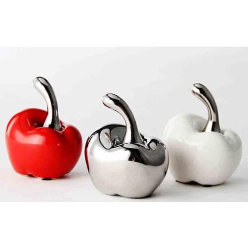 High Quality simple style apple for home wedding decor and Christmas gift Perfect Ceramic Arts Crafts Supplies TV ark decoration