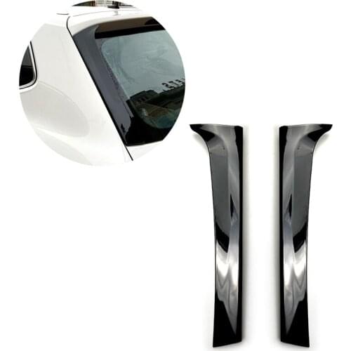 Rear Side Wing Roof Spoiler Stickers Trim Cover Gloss Black for Volkswagen Tiguan L Tiguan MK2 2017-2020