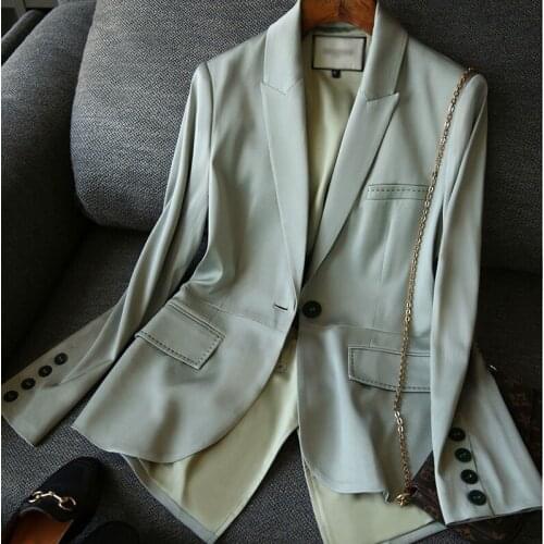 Fashion Women Blazer Long Sleeve Korea Style Female Elegant Dovetail Split Blazer Office Ladies New Arrival Autumn Outwear