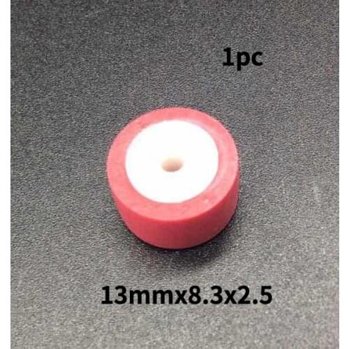 1pc 13mmx8.3x2.5 retractor press wheel belt pulley rubber audio pressure recorder cassette deck pinch roller tape Stereo player
