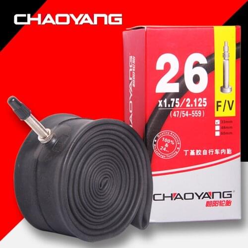 2PCS CHAOYANG MTB Bicycle Tube 26 27.5 29 inch 1.25/1.75-1.5/2.125 FV AF 33mm 48mm Mountain Bike Inner Tire Repair tools