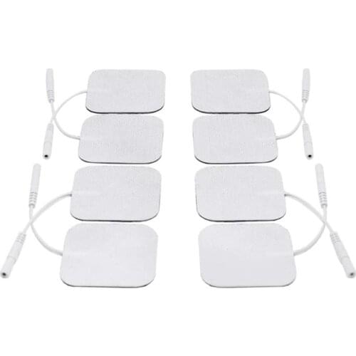 10/20PcsWhite Electrode Pads Physiotherapeutic Patches Replacement Tens Massagers Machine Electronic Physiotherapy Massager