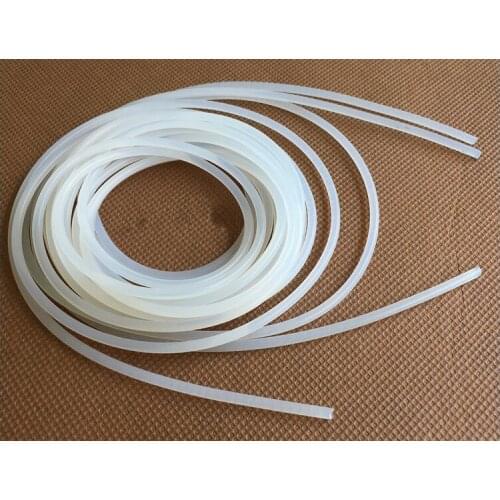 10Meters Transparent Diameter 5-10mm 10Meters Solid Silicone Sealing Strip Anti-aging Heat-resistance Light Box Seal Strip