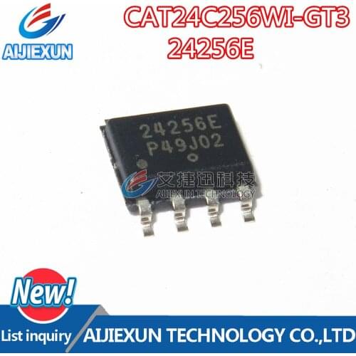 10Pcs CAT24C256WI-GT3 CAT24C256WI SOP8 256-Kb I2C CMOS Serial EEPROM New and original