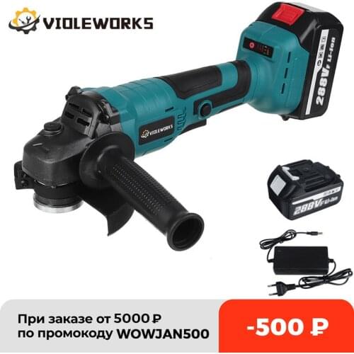 288VF 100mm/125mm Brushless Angle Grinder Li Battery Cordless Angle Grinder Machine Electric Power Tools For Polishing Cutting