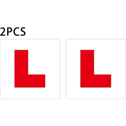 2 Pack of Fully Magnetic L Plates for New Drivers,Learner Plates with Stronger Magnetism and Bigger Thickness