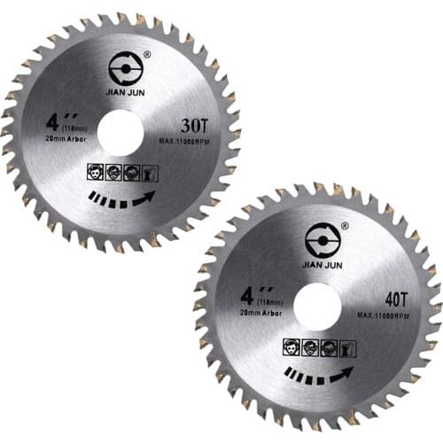 4-Inch 30T 40T Circular Saw Blade Wooden Material Cutting Disc For Carbide Steel Circular Saw Blades Grinder Cutting Machines