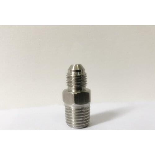 1/4" JIC-NPT Connector Adapter ,Stainless Steel 304 ( If With 1/4" FNPT Ball Valve )