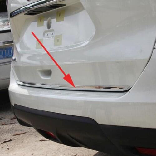 For Nissan x trail Accessories Door Sticker Stainless Steel Tail Door Trim for x-trail t32 Car-Styling 2014 2015 2016