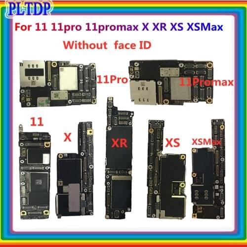 For iphone 11 11Pro 11Promax motherboard unlocked,100% Original for iphone 11 11 pro max Logic board without face id free icloud