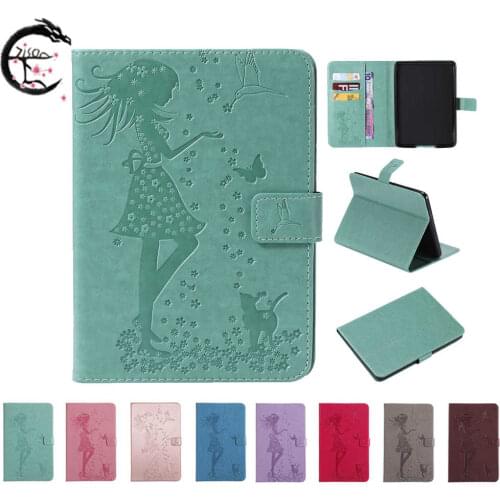 Flip Cover for Amazon Kindle Paperwhite 4 2018 3 2 Leather Case eBook Casing Holder Protective Cases Card Pocket Slots Covering