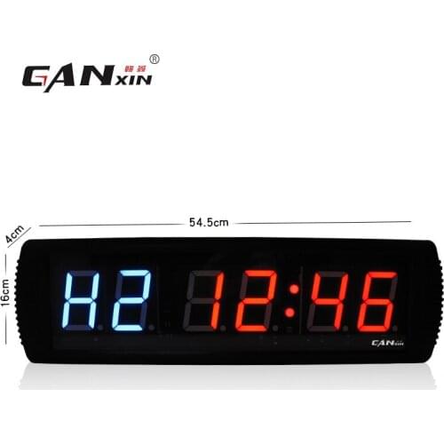 [Ganxin] Remote Control Gym Crossfit Timer Interval Metal Wall Clock Digital Led