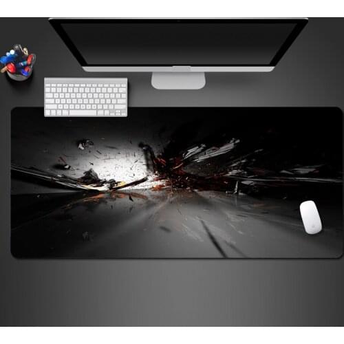 Hot Selling Black Cool Mouse Pad High Quality PC Gaming Computer XL Mousepad Big Desk Mat Gaming Rubber Mouse Pad Give Gamer