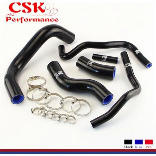 Radiator Coolant Silicone Hose + Clamps Fits for 2013-2014 Subaru BRZ FR-S GT86 Blue / Black / Red