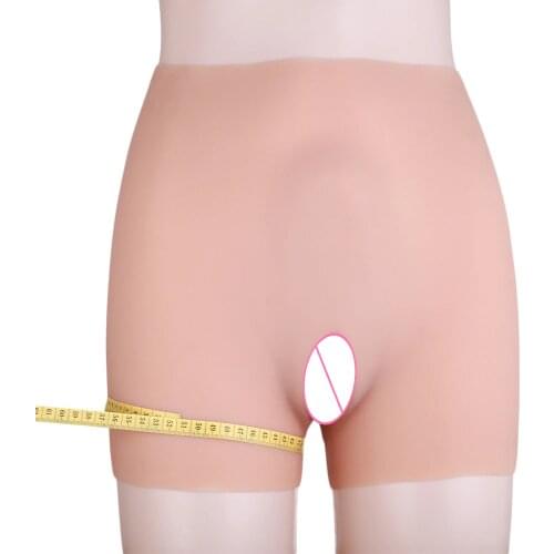 Artificial Sex Fake Underwear Enhancer Hip Silicone Realistic Vagina Panties Shemale Crossdresser Pussy Pants Transgender