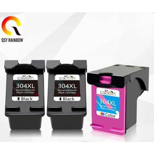 QSYRAINBOW Replacement For HP304 HP 304 XL Remanufactured For Deskjet Envy 5020 5030 3720 3721 3723 3724 3730 3732 3752 3755