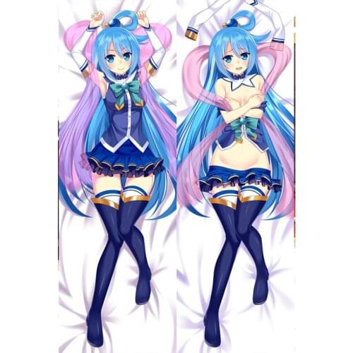Newly Design Anime Cartoon Kono Subarashii Sekai ni Shukufuku wo Double Bolster Hugging Pillow Case Pillow Cover Pillowcase