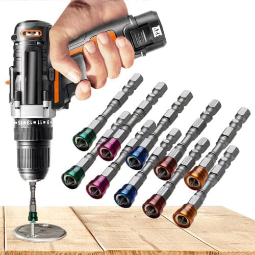 5Pcs S2 Alloy PH2 Phillips Single Head Magnetic Screwdriver Bits Anti-Slip 1/4 Inch Hex Shank Drywall Electric Screwdriver Set