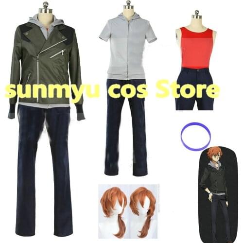 Bungo Stray Dogs Nakahara Chuuya 15 years old Cosplay Costume,Custom Size Customize Halloween
