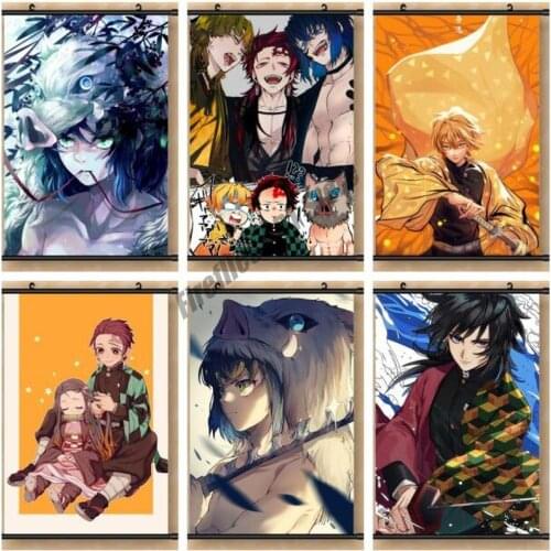 Anime Demon Slayer Wall Art Canvas Painting Blade Tanjirou Nidou Zizenyi Nordic Posters and Prints Pictures Living Room Decor
