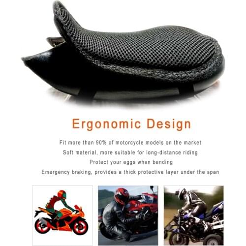 REESSOR Motorcycle 3d seat cushion 2.5cm thick 4 size new arrival Heat insulationHeightening and thickening Seat Cover