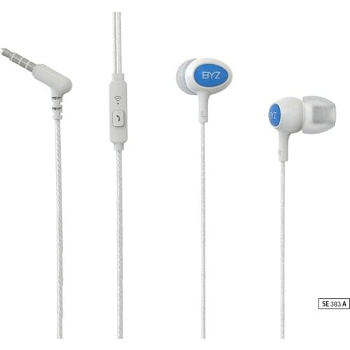 BYZ Wired headset with Microphone In-ear earphones Gaming headphone with tilt style 3.5MM plug For Iphone Samsung Huawei Xiaomi