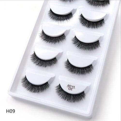 New 5 Pairs 17 Different Styles Of mane False Eyelashes Natural / Thick Long Eyelashes Small Bundle Makeup Beauty Extension Tool