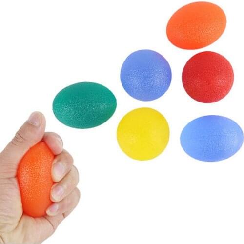Worth While Silica Gel Hand Grip Ball Egg Men Women Gym Fitness Finger Heavy Exerciser Strength Muscle Recovery Gripper Trainer