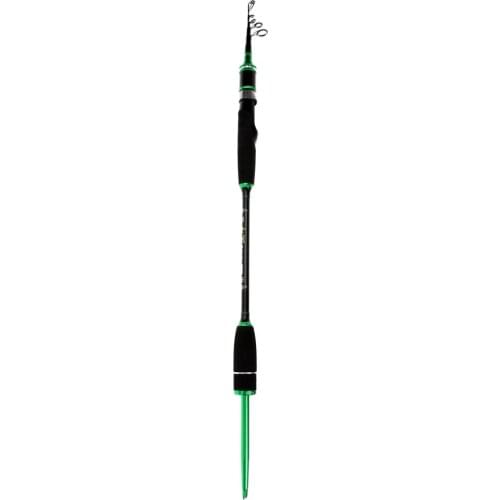 Carbon Fiber Spinning Fishing Rod Telescopic Rock Fishing Rod Pole with Ground Pins
