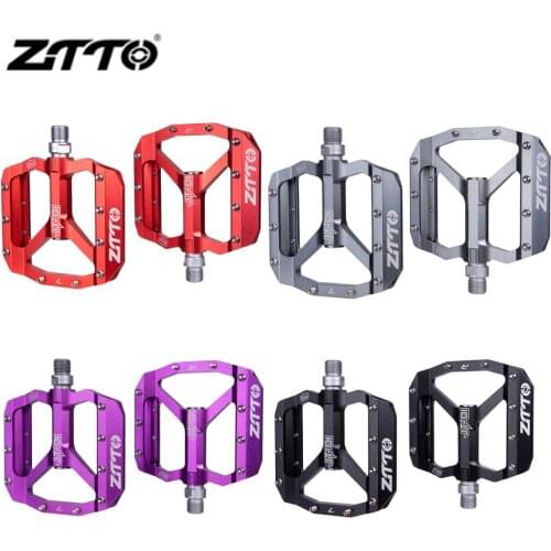 ZTTO JT01MTB bike Bearing pedal Aluminum Flat Bicycle Pedal Good Grip Lightweight 6/19 Pedals crank parts Gravel bike parts