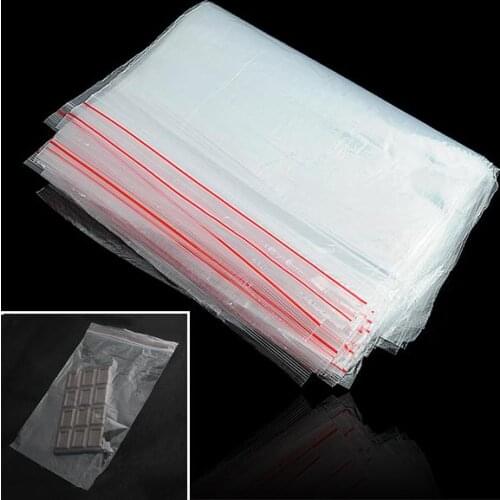 WITUSE 15x20cm Transparent Zip Bag Resealable Packing Storage Bags Small Clear Plastic Poly Zip Storage Bags