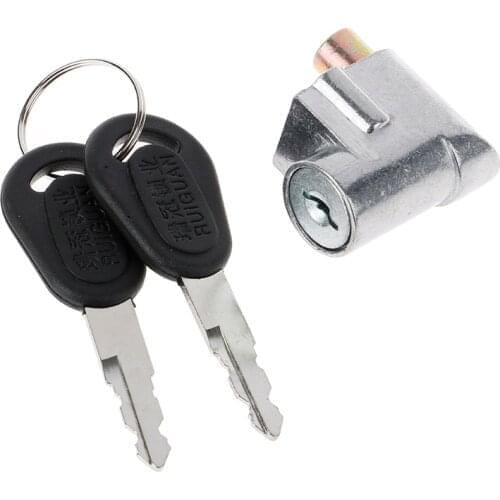 1pc New Ignition Lock Battery Safety Pack Box Lock + 2 Key For Motorcycle Electric Bike Scooter E-bike