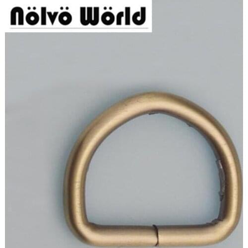 10pcs 5 colors 5.0mm thick 32*25mm 1.2 inch opened d ring hardware metal d-ring for bag