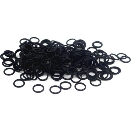 100Pcs Black "O" Type Sealing Rubber Ring Gaskets 2/2.8/6*0.5 MM
