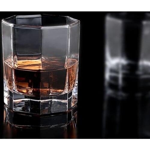 2 Pcs/lot classical transparent fashion whiskey wine glass party pub wine drinking glass cups 0901-50