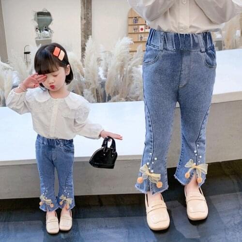 2021 new spring autumn/winter/summer Girls Kids Boys jeans comfortable cute baby Clothes Children Clothing