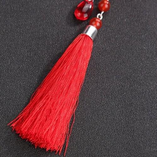 2x Chinese Flower Hair Clips Tassel Women Kids Girls Dangle Hair Pins