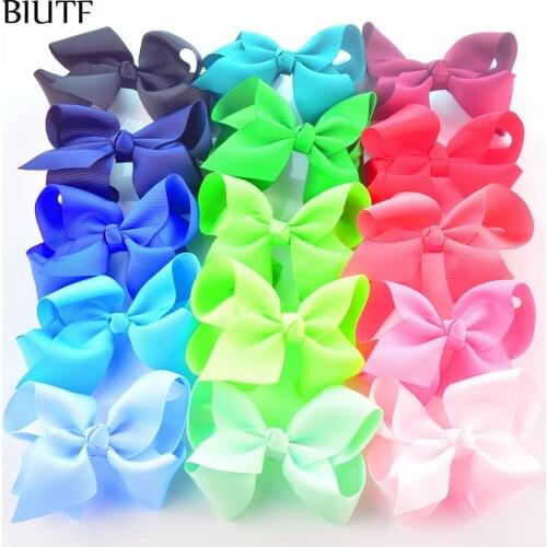 30pcs/lot 4.5*2.8 inch Sweet Grosgrain Ribbon Bow Girl Bowknot Pinwheel for Headband & Hairpin Accessories On Sale H0264