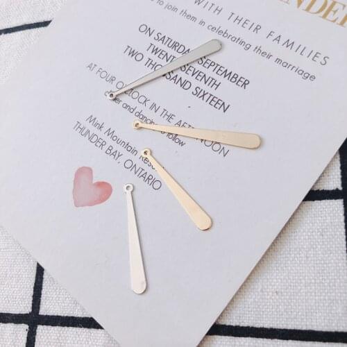 4pieces / lot AlloyWater drop shapewhite k k goldtasseljewelry finding sconnectors for jewelry jewelry making supplieOther