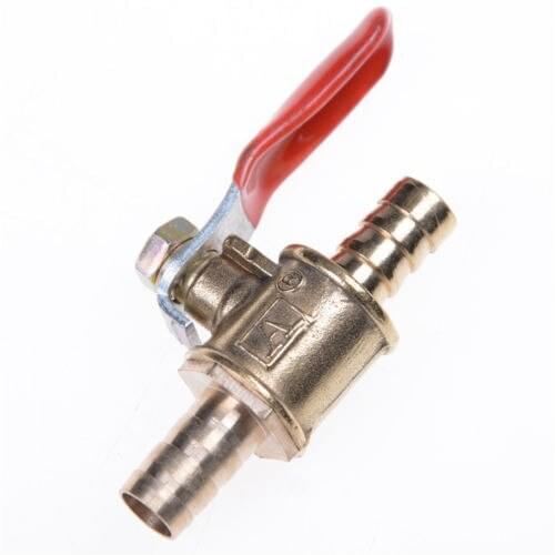 6mm-12mm Hose Barb Inline Brass Water Oil Air Gas Fuel Line Shutoff Ball Valve Pipe Fittings 1PCS