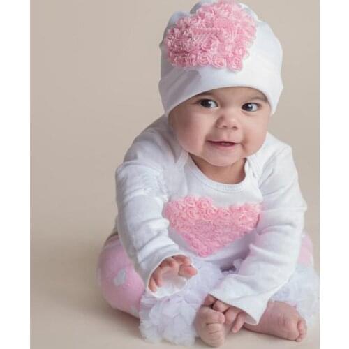 0-24M Newborn Kid Baby Girl Clohtes long Sleeve Heart Flower Print Bodysuit Elegant Cute Sweet Floral Princess Body Outfit